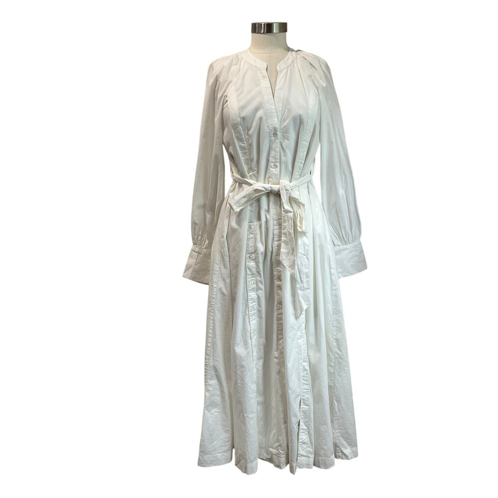 Free People White Charlie Belted Shirtdress Size XS - Picture 2 of 14